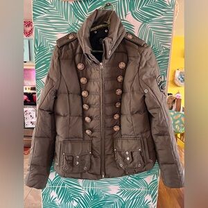 Bogner quilted puffer jacket military designed by Goan Thylmann sz40 NWT